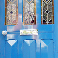 Edwardian door featuring glazing