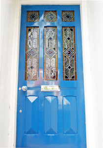 Edwardian front door with glazing